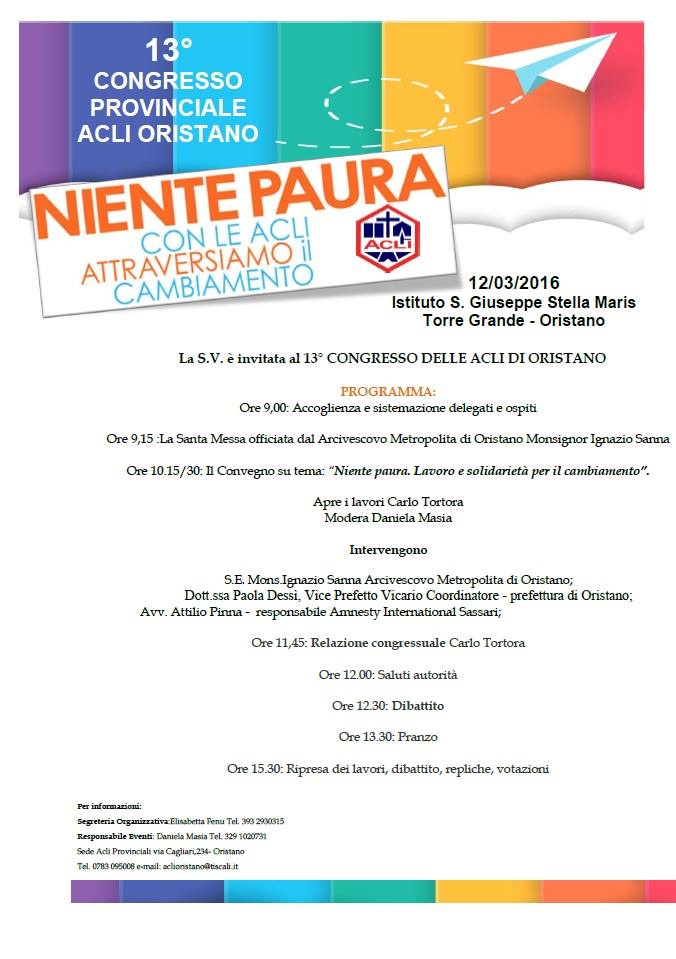 congresso acli oristano