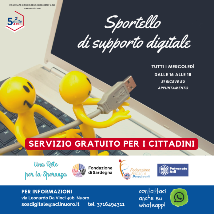 Tutti i Mercoledì dalle 16 alle 18 si riceve su appuntamento