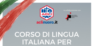 Le ACLI di Nuoro propongono il “Corso di Lingua Italiana per stranieri”