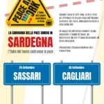 Carovana della Pace, locandina Sassari e Cagliari